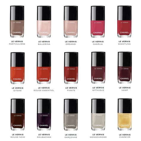 best chanel nail polish colours|Chanel nails color chart.